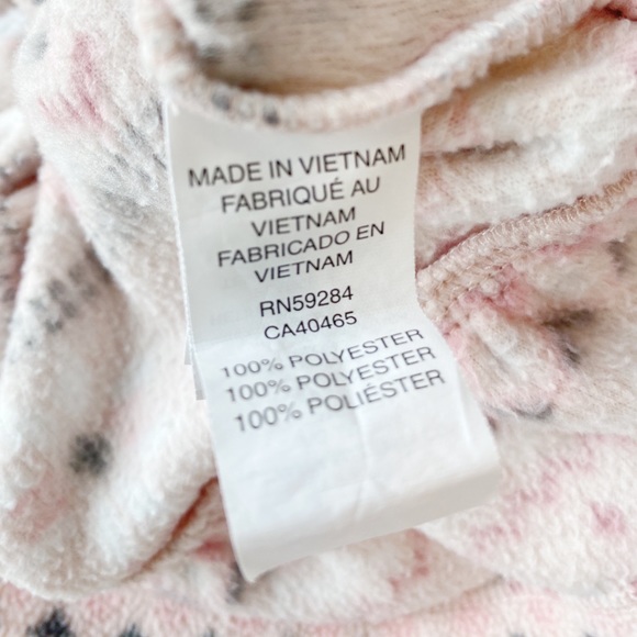 Children’s Place 12-18M Fleece Full-Zip Nordic Print Peplum Hem Hoody - Picture 5 of 6